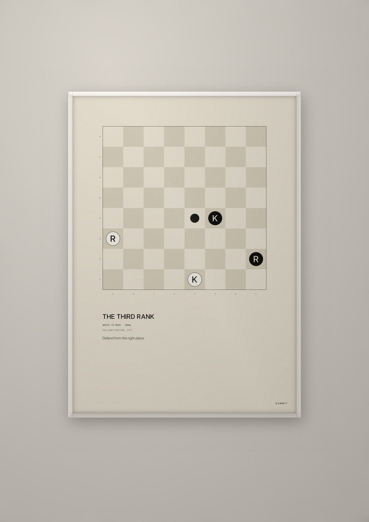 The Third Rank in a white frame