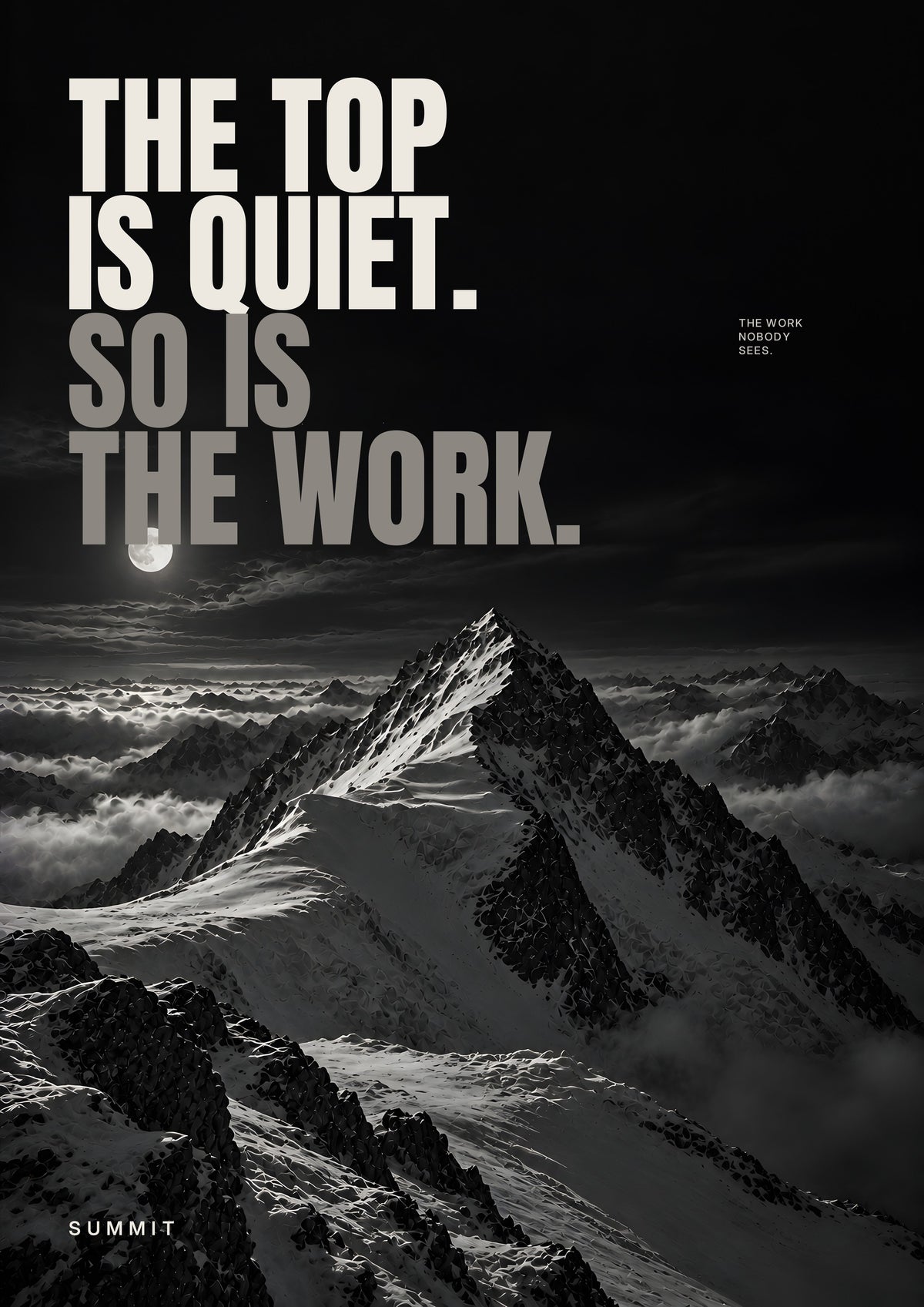 The Top Is Quiet, unframed art print