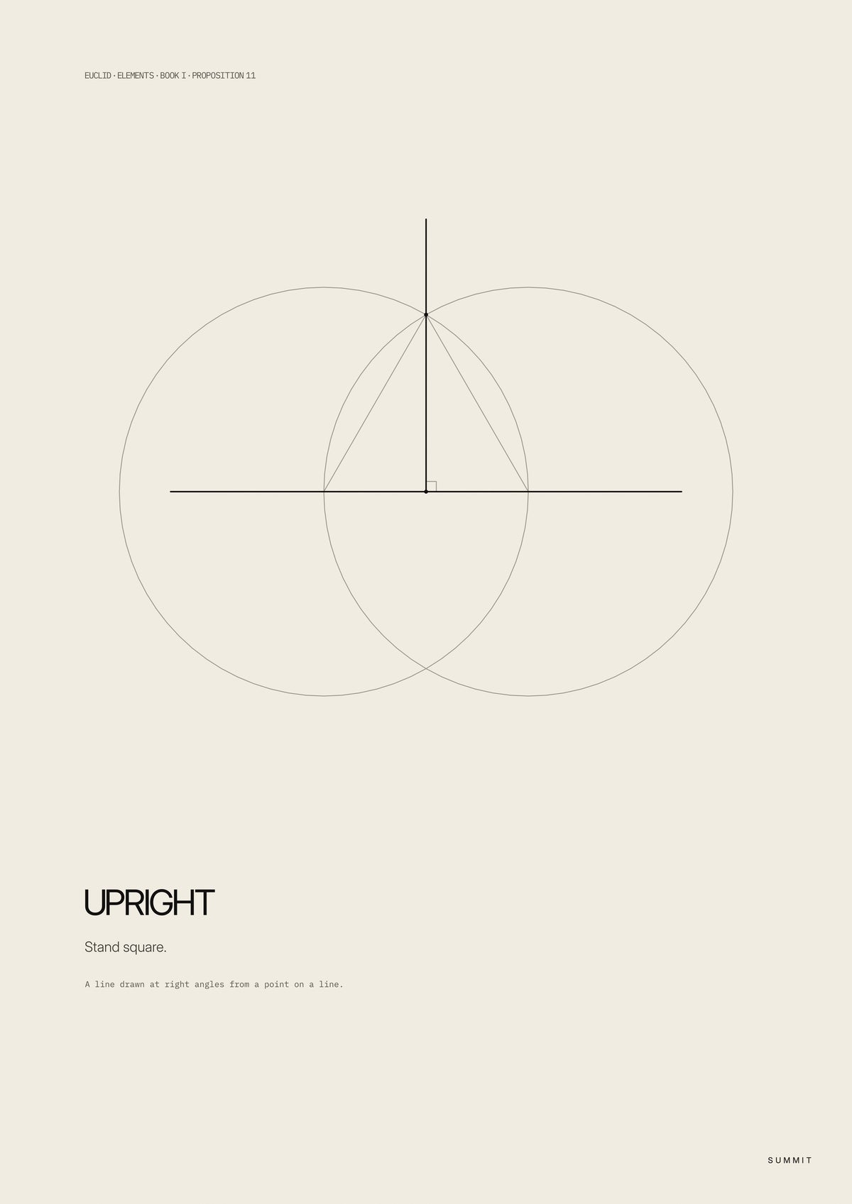 Upright, unframed art print