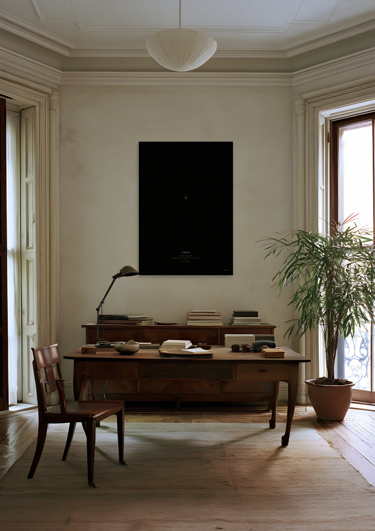 Vega, unframed art print shown in boston-back-bay-study