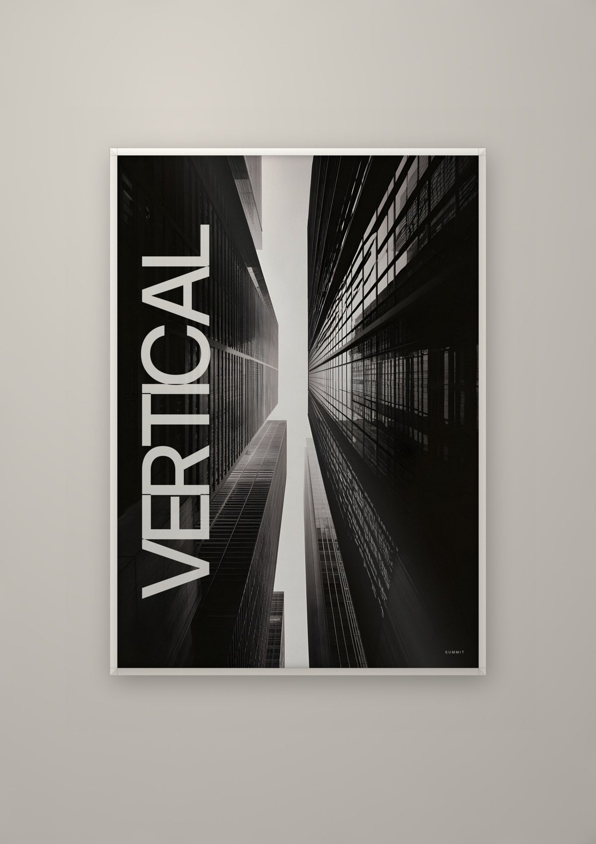 Vertical in a white frame