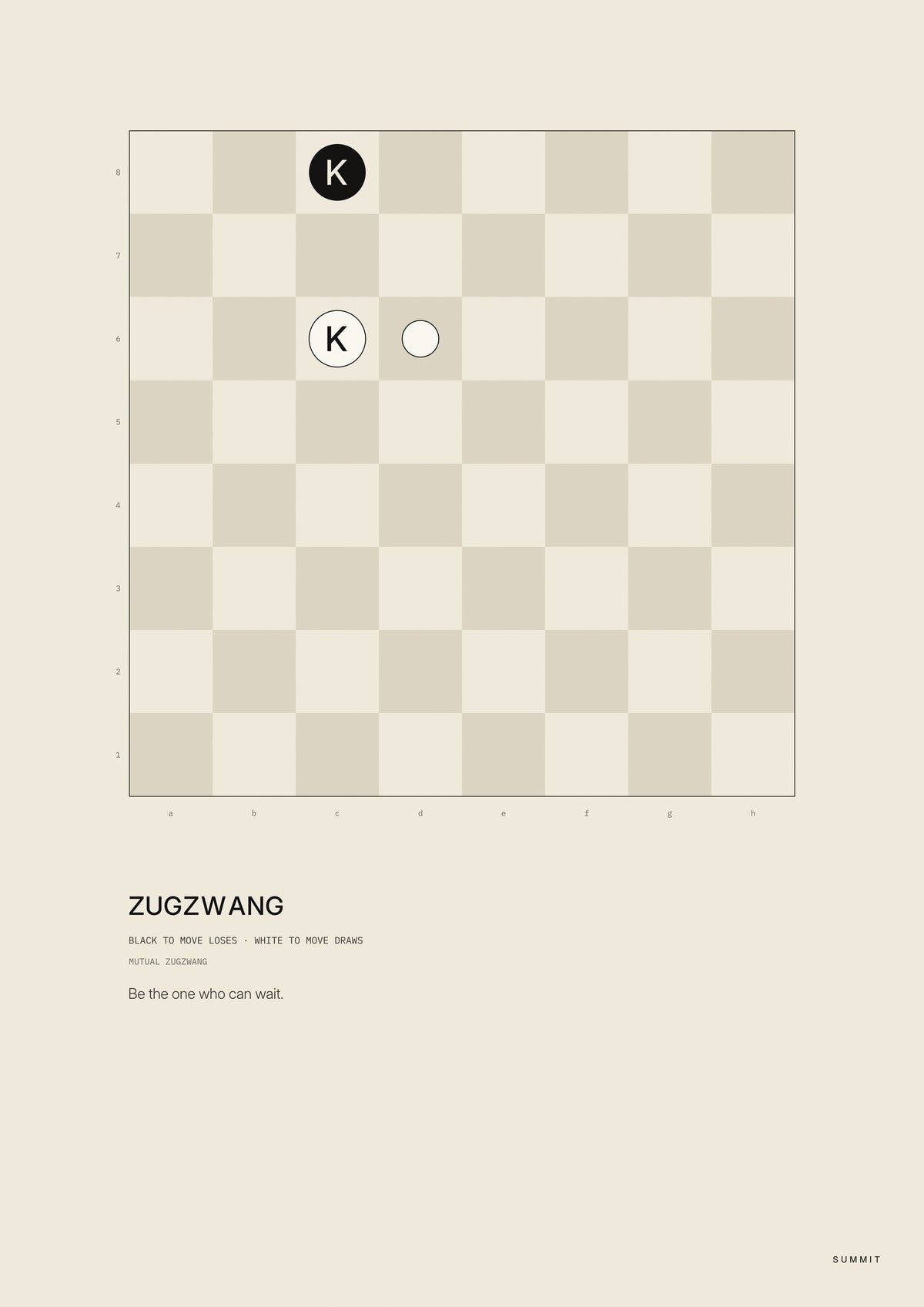 Zugzwang, unframed art print